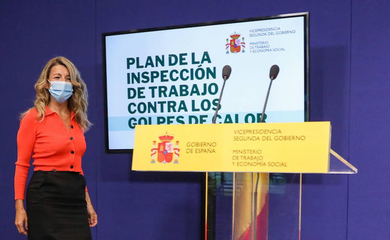 La ministra Yolanda Díaz. 