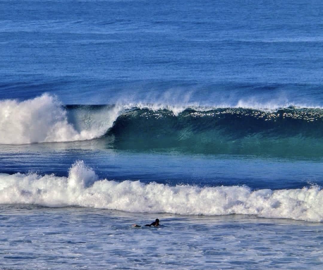 Surfista buscando una ola, 