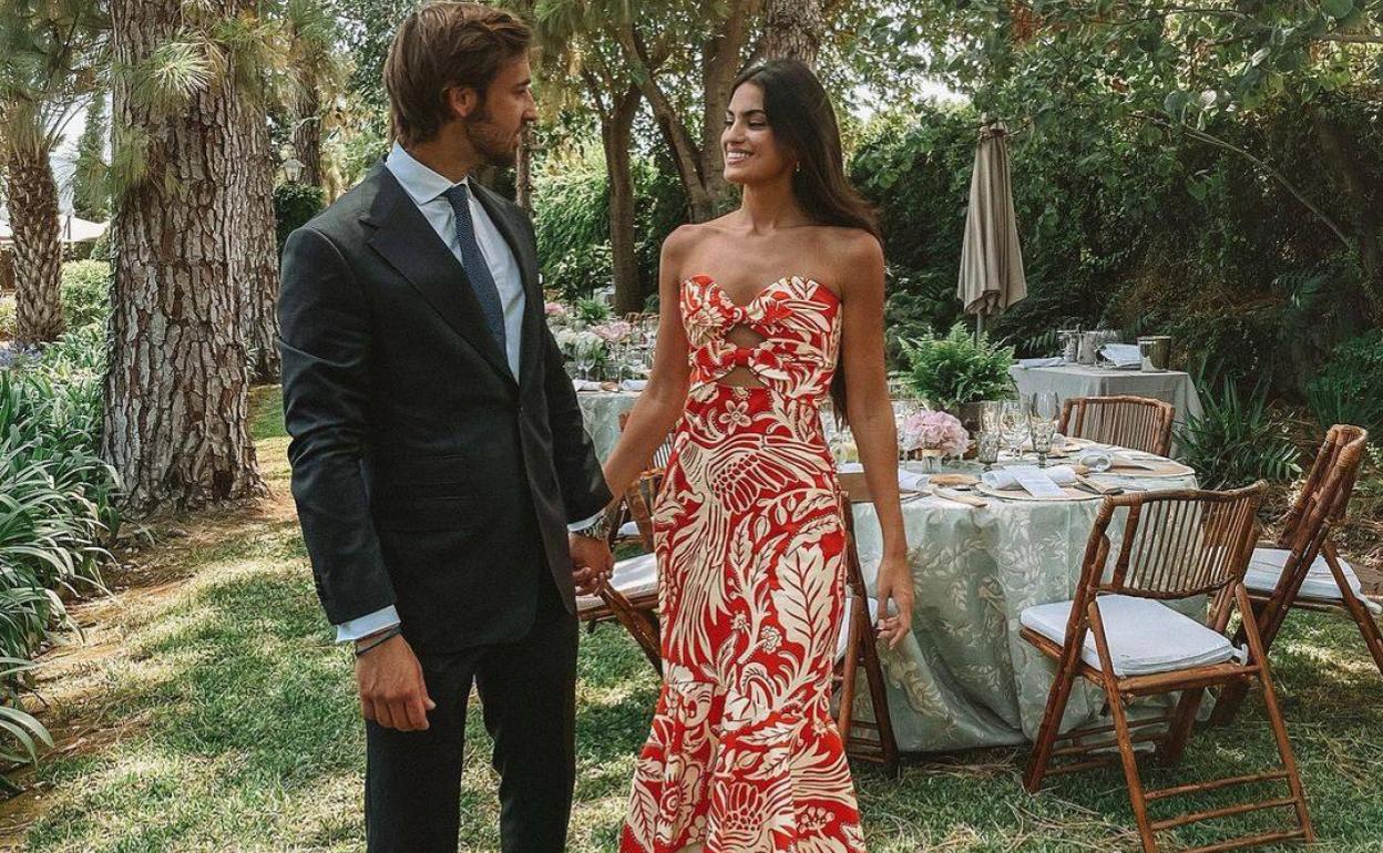 Lorenzo Remohí y Marta Lozano, en la boda de sus amigos Alfonso Pascual y Carmen García.