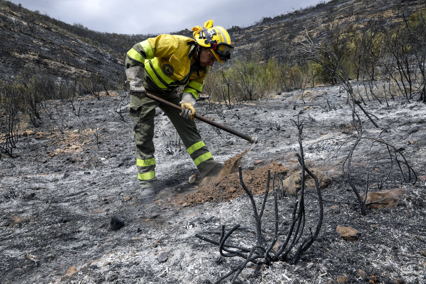 Incendio en Rafelguaraf (agosto 2021). 