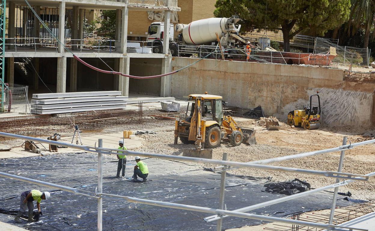 Un espacio en obras en Valencia 