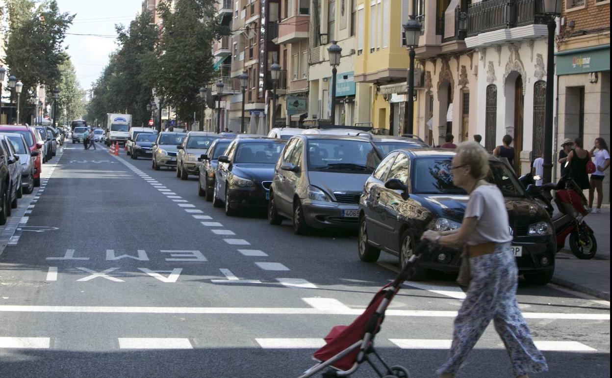 Una calle de Valencia.