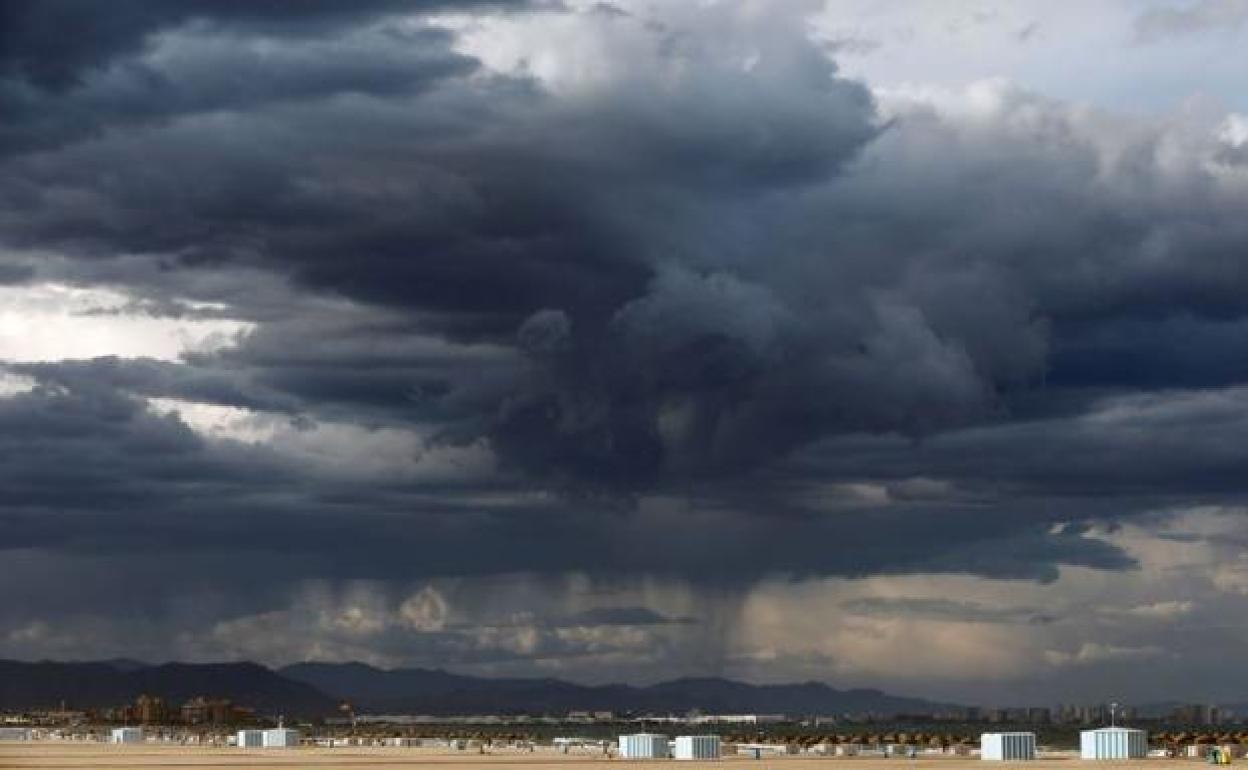 Tormentas en Valencia en una foto de archivo.