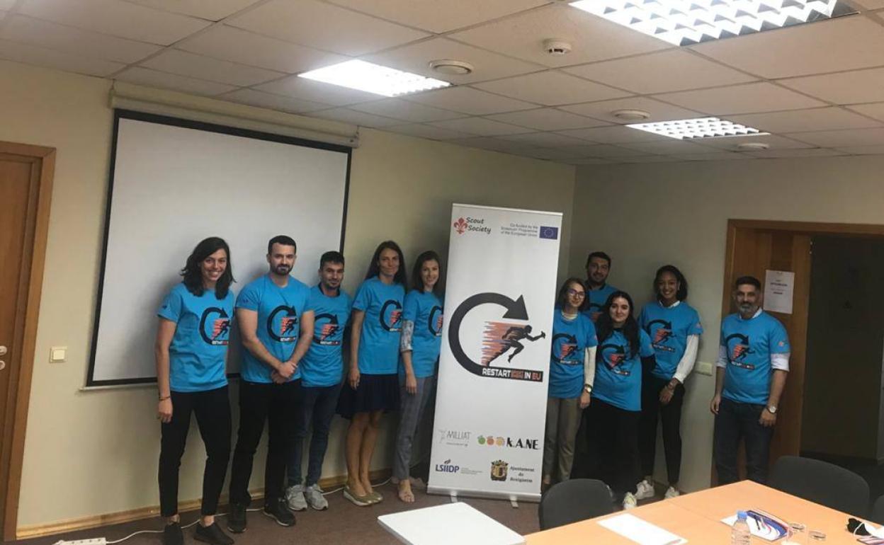 El edil de deportes, David Vidal, viajó hasta Letonia para el primer encuentro del proyecto. 