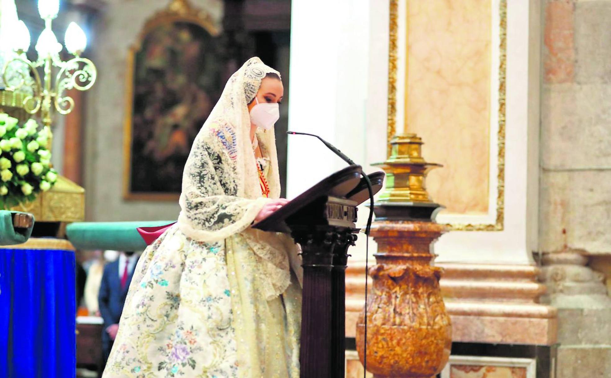 Consuelo Llobell, en la festividad de San José. 