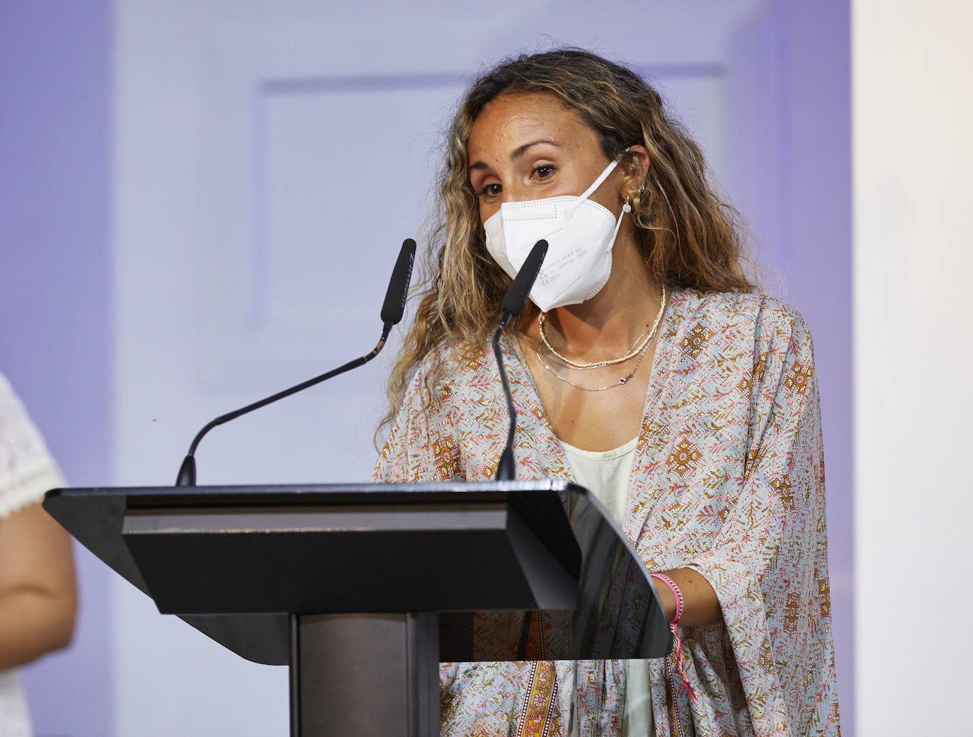 Mar Guadalajara, durante la presentación del acto