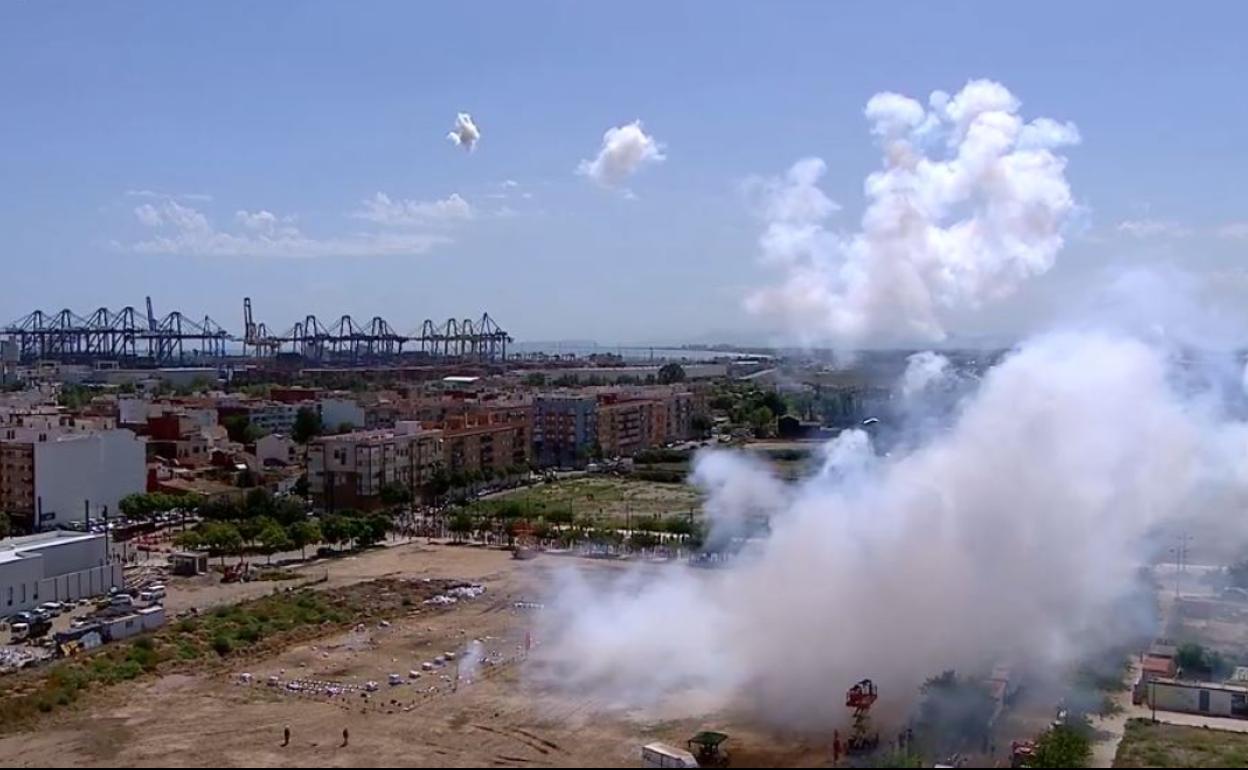 Mascletà de las Fallas 2021.