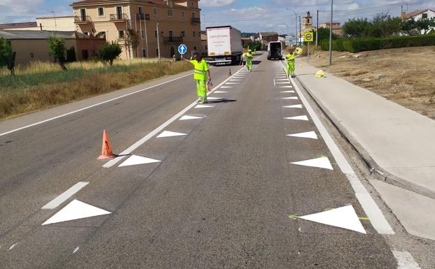 Nuevas marcas viales: los dientes de dragón. 