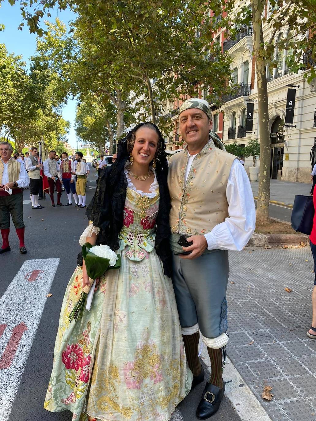 Blanca Lluch Ponce con su padre Luis Lluch García