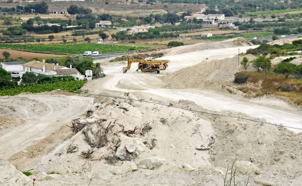 Obras en la variante de Benissa en 2009, al inicio de la licitación. En 2021 pueden terminar. 