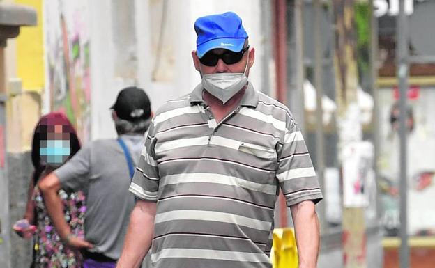 Antonio Ojeda, alias 'el Rubio', paseando ayer por la capital grancanaria. 