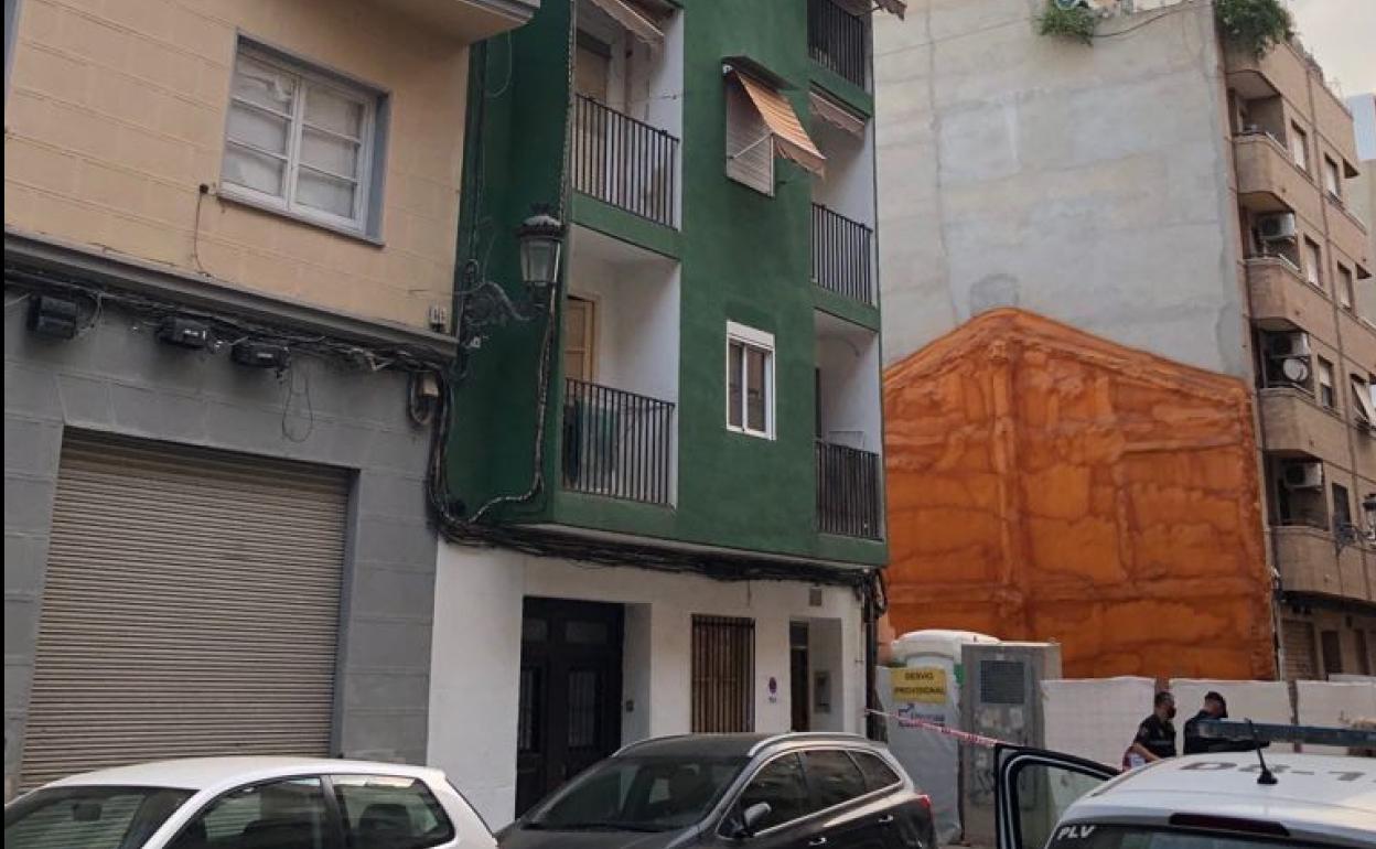 Edificio desalojado en la calle Goya 28 de Valencia.