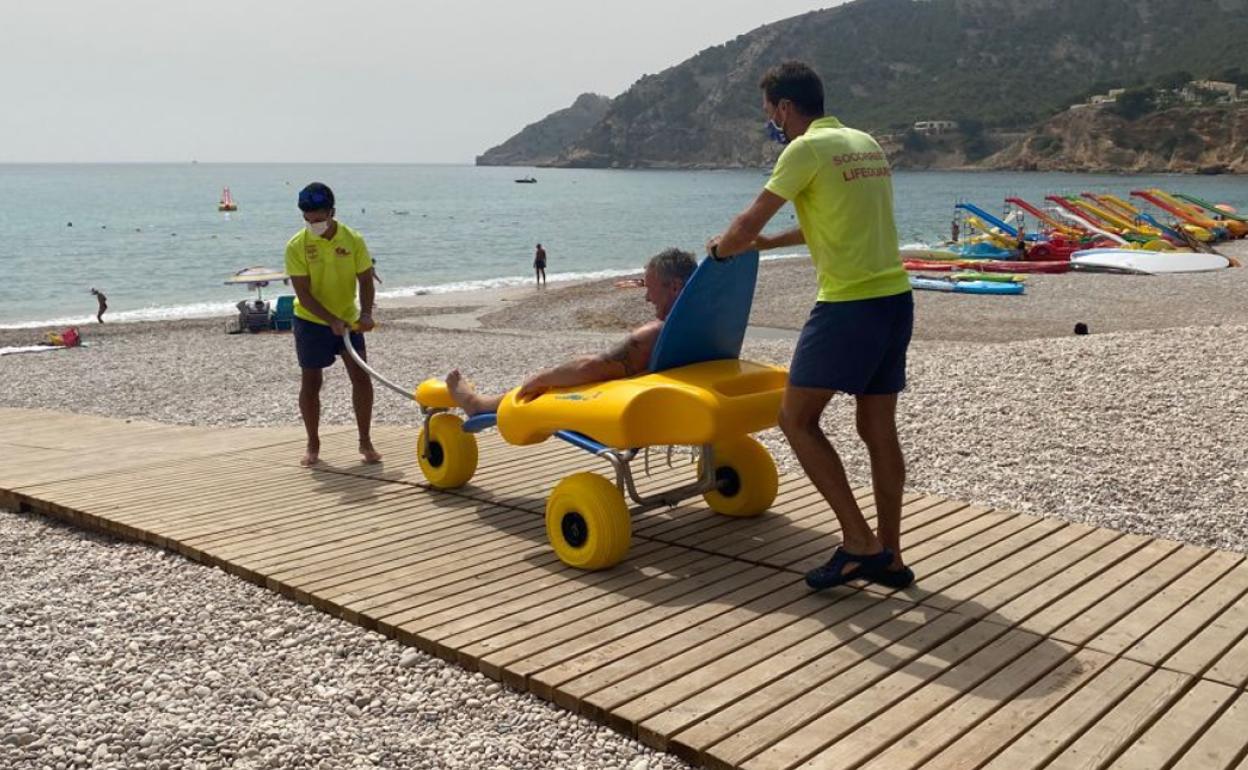 La playa del Racó de l'Albir ya es accesible