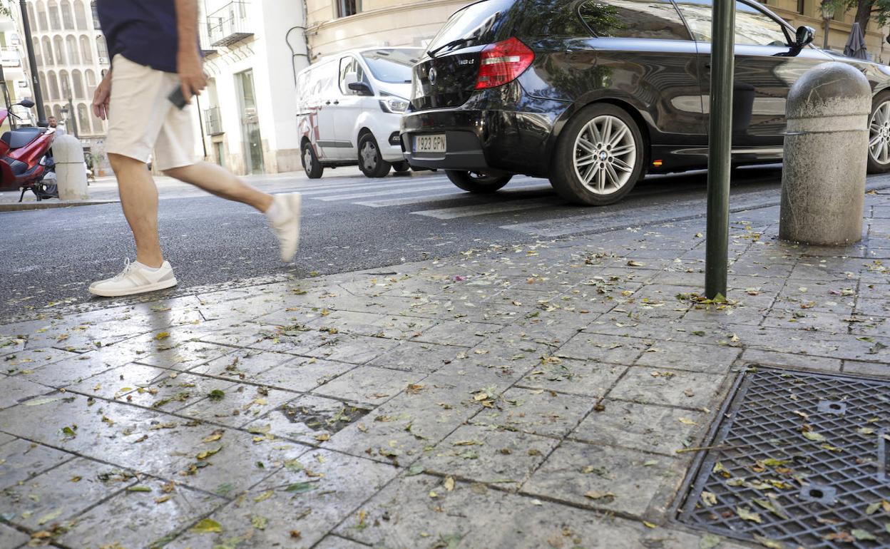 Un tramo de la calle Poeta Querol, una de las zonas afectadas. 