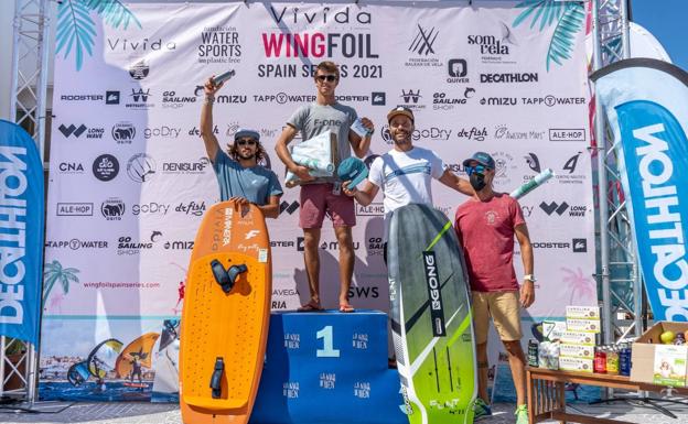 Podio Open Pro con Ducos, Martínez y Sánchez.