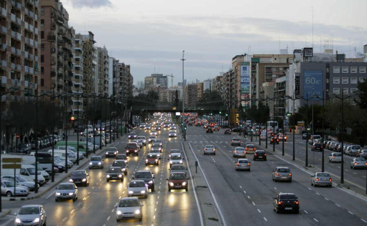 Avenida Ausiàs March de Valencia. .