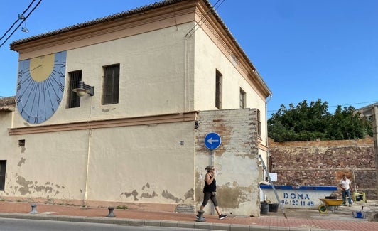 Muro que se ha retirado en la Casa dels Bous. 