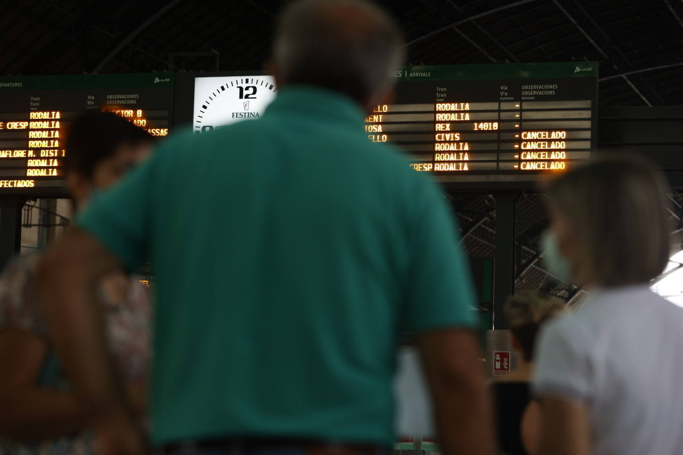 Fotos: La huelga de maquinistas de Renfe provoca cancelaciones en plena hora punta