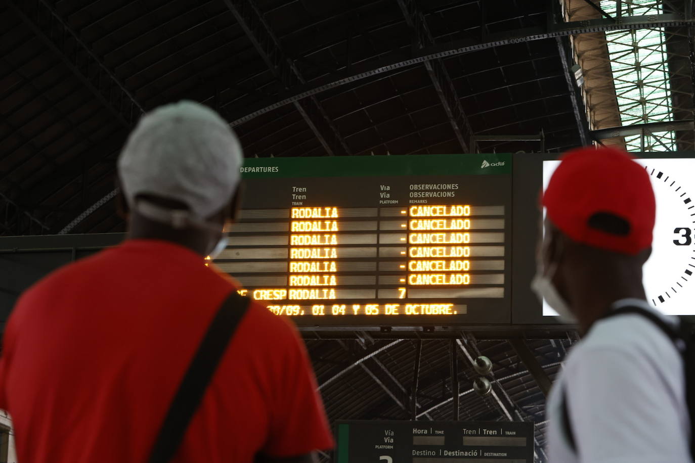 Fotos: La huelga de maquinistas de Renfe provoca cancelaciones en plena hora punta