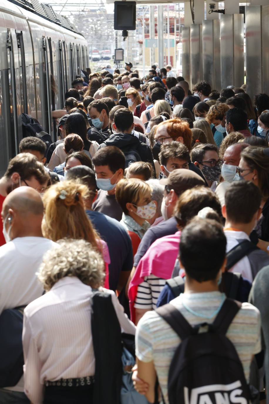 Fotos: La huelga de maquinistas de Renfe provoca cancelaciones en plena hora punta