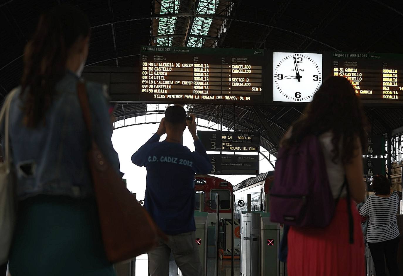 Fotos: La huelga de maquinistas de Renfe provoca cancelaciones en plena hora punta