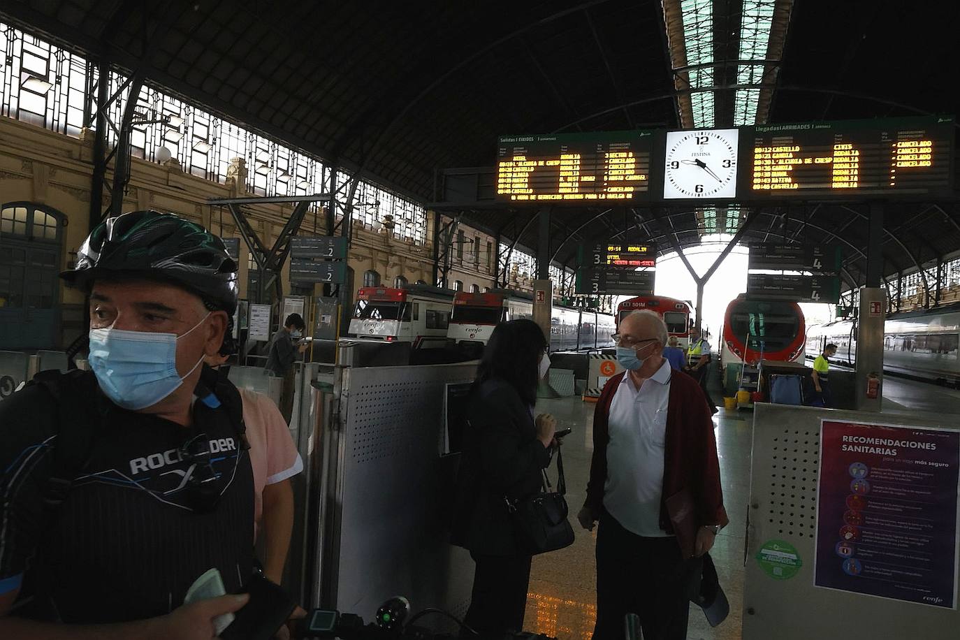 Fotos: La huelga de maquinistas de Renfe provoca cancelaciones en plena hora punta