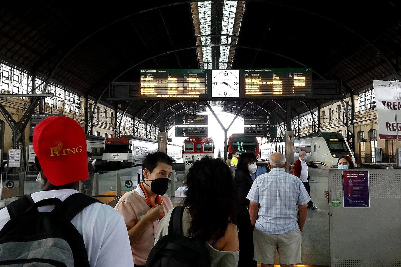 Fotos: La huelga de maquinistas de Renfe provoca cancelaciones en plena hora punta