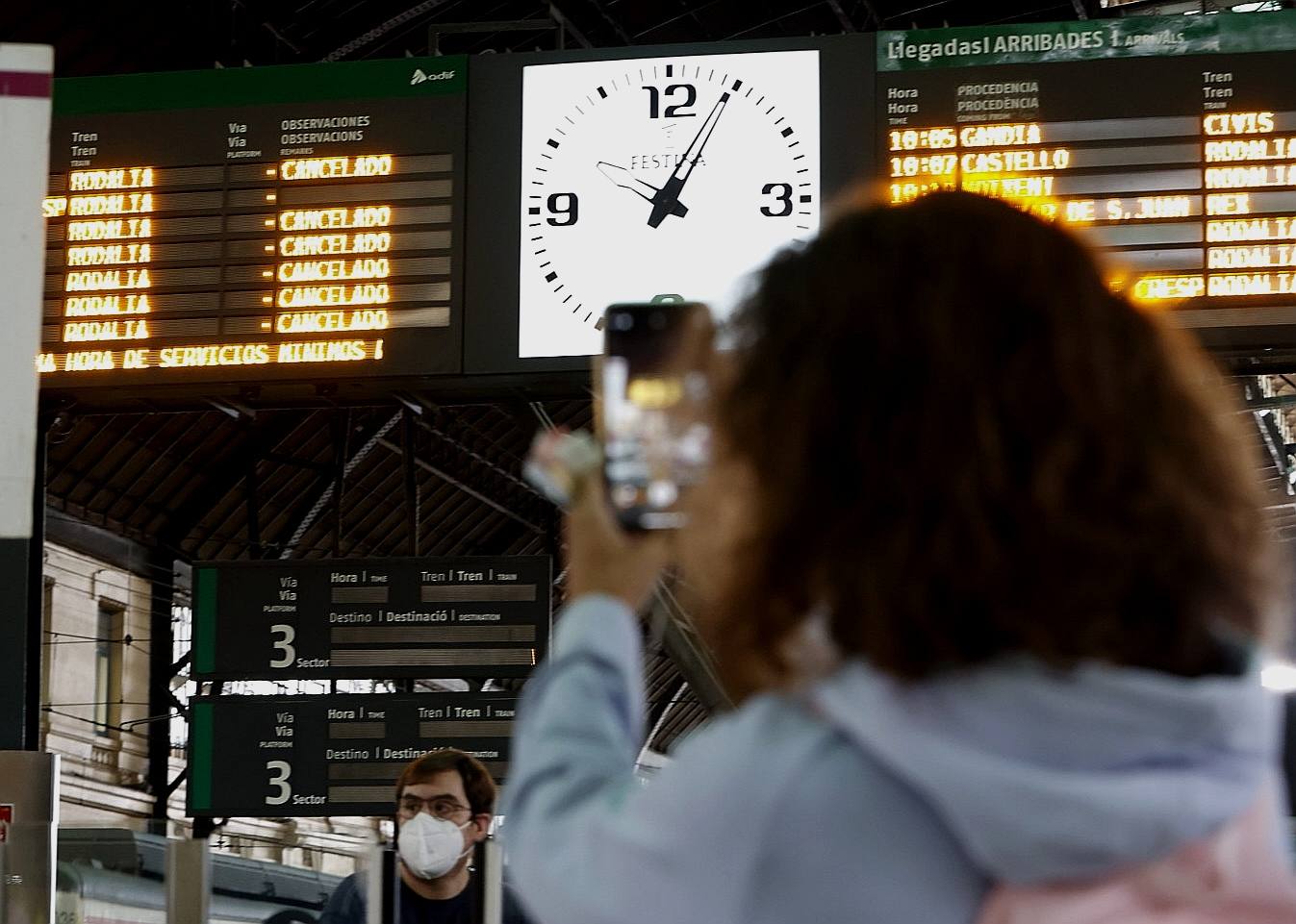 Fotos: La huelga de maquinistas de Renfe provoca cancelaciones en plena hora punta