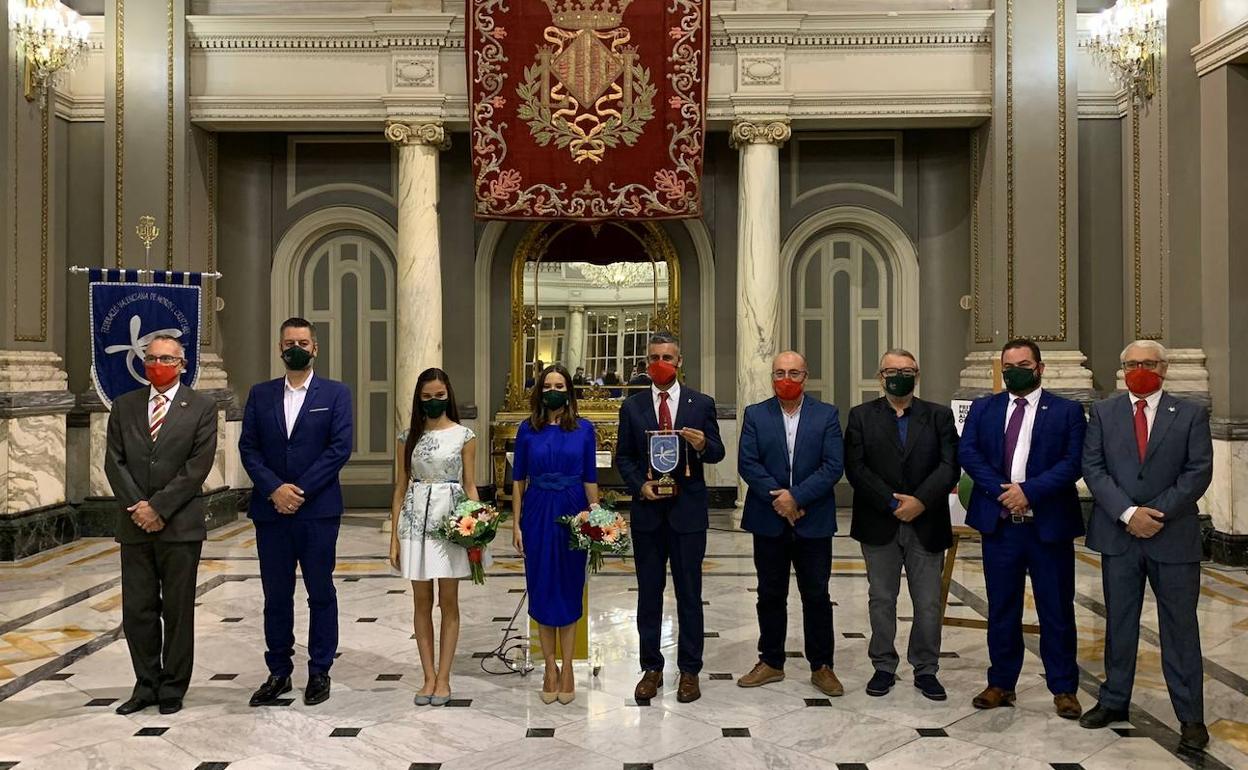 Asistentes al pregón de la Federación de Moros y Cristianos Ciudad de Valencia. 