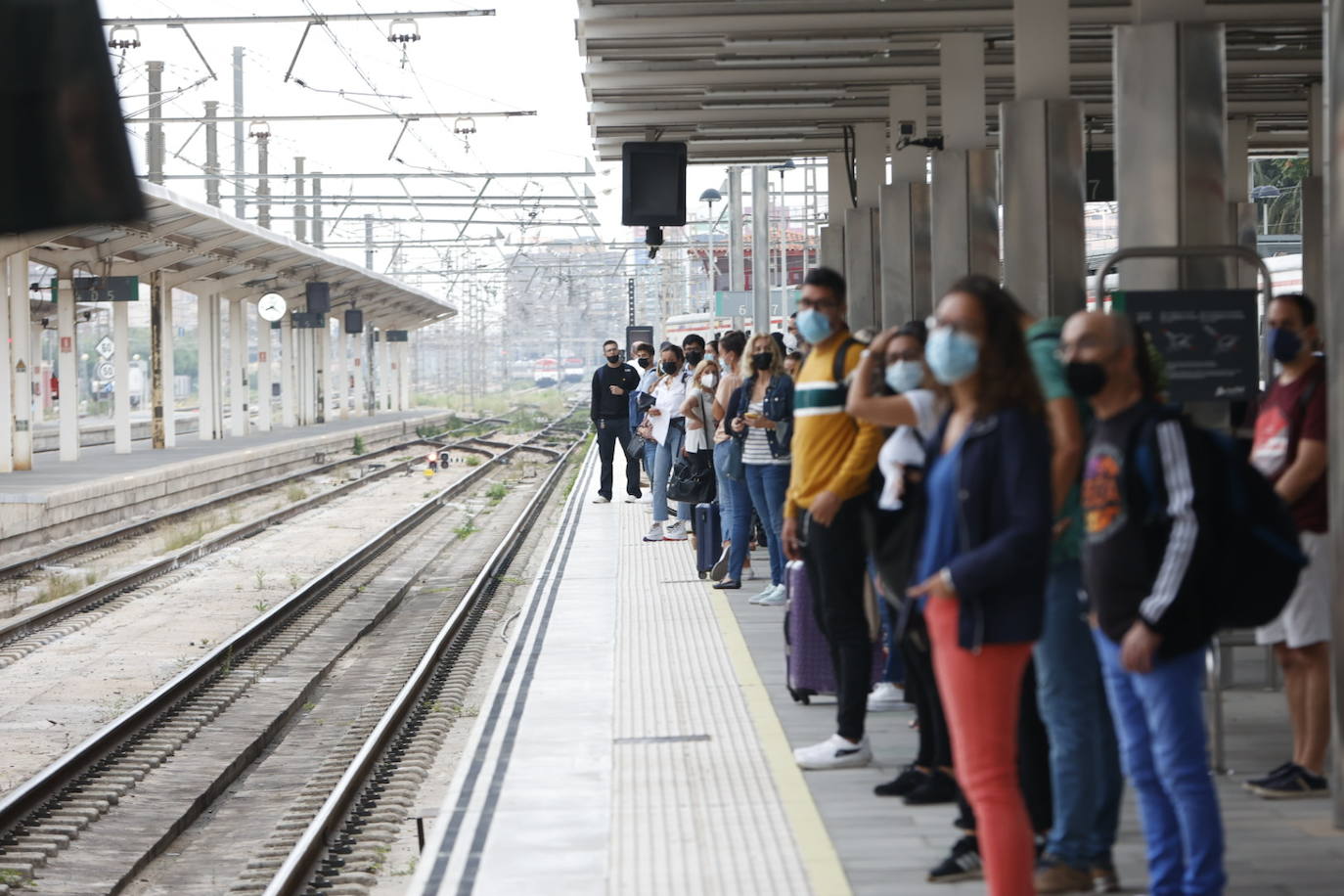 Fotos: El segundo día de huelga en Renfe deja nuevos retrasos y cancelaciones de trenes de Cercanías