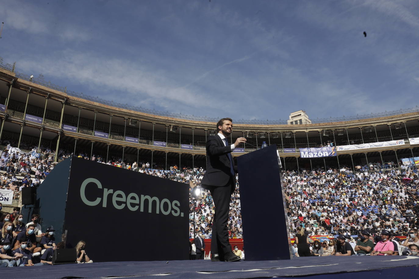 Fotos: El PP clausura la Convención Nacional del partido en la plaza de toros de Valencia