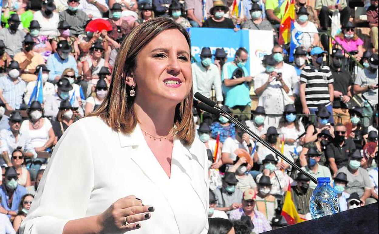 María José Catalá, durante su intervención.