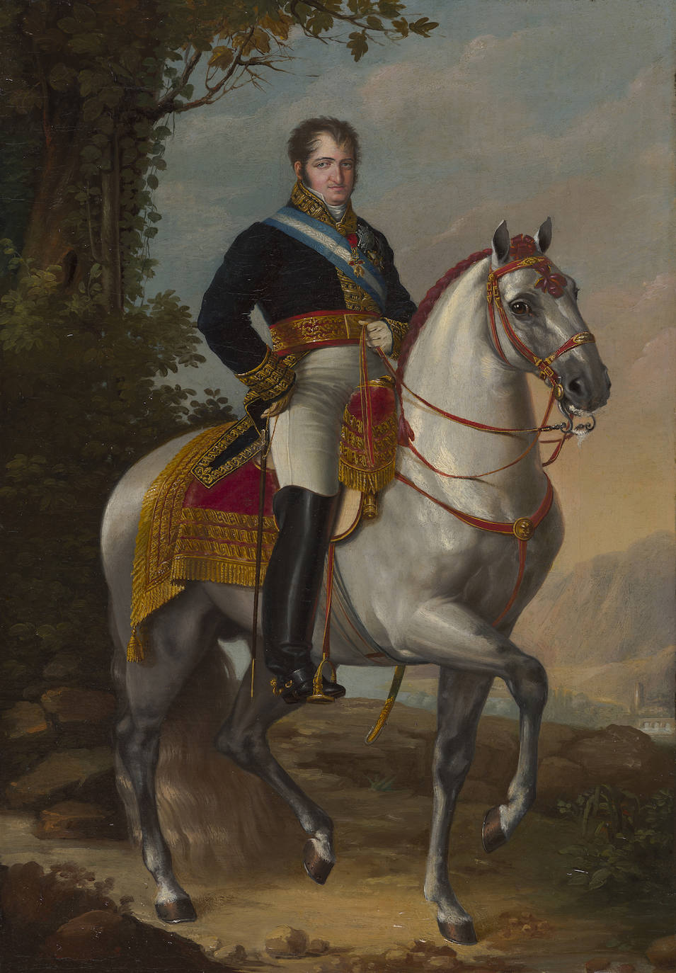 Fernando VII a caballo (boceto). José de Madrado y Agudo.