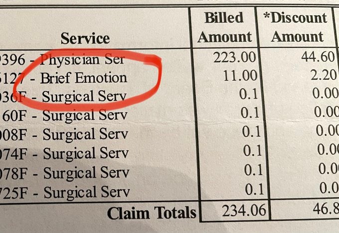Un hospital de EE UU cobra 11 dólares a una mujer por llorar durante una cirugía