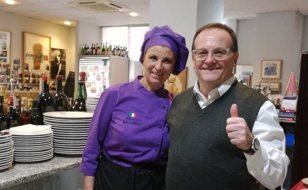 Adela Crispino y Carlo d'Anna, de la Trattoria da Carlo.