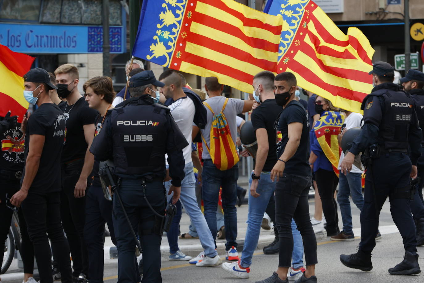 Fotos: Manifestaciones en Valencia por el 9 d&#039;Octubre