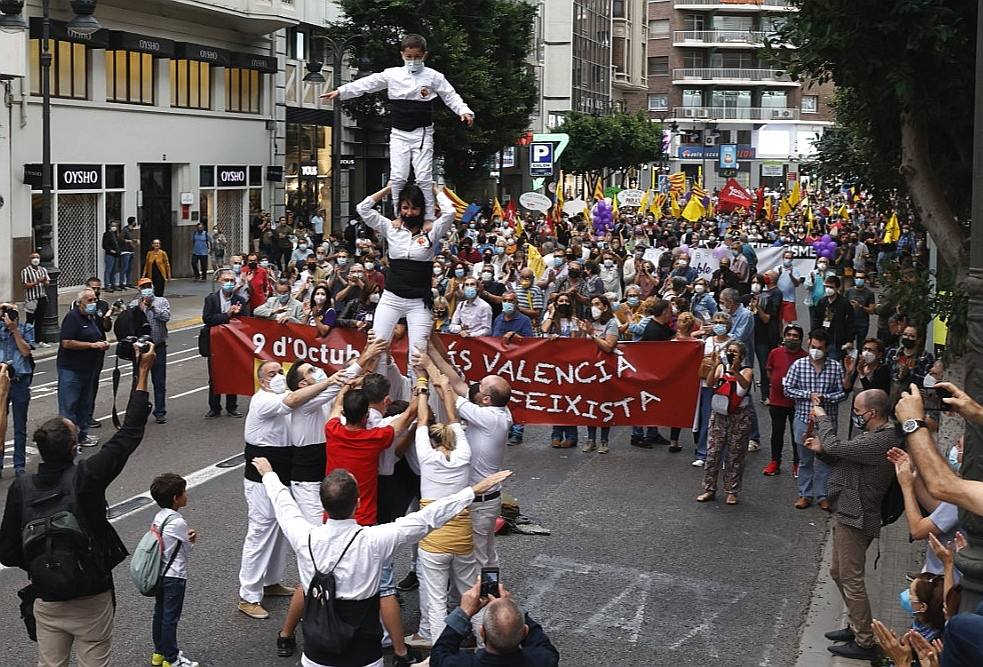 Manifestación de «Acció Cultural del País Valencià»