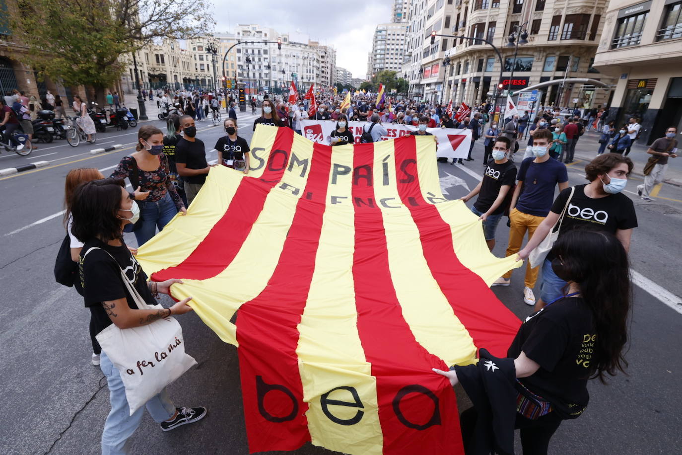 Manifestación de «Acció Cultural del País Valencià»