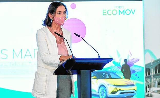 La ministra Reyes Maroto, en el Foro Ecomov.