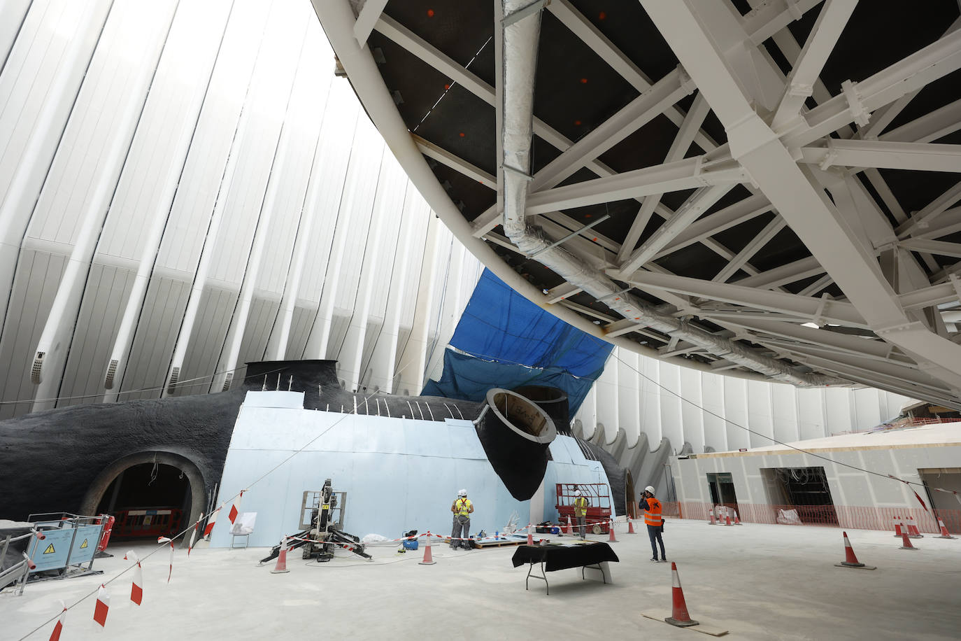 Las obras del futuro centro cultural, que abrirá la primera quincena de julio de 2022, ya han superado el 50% de la ejecución. 