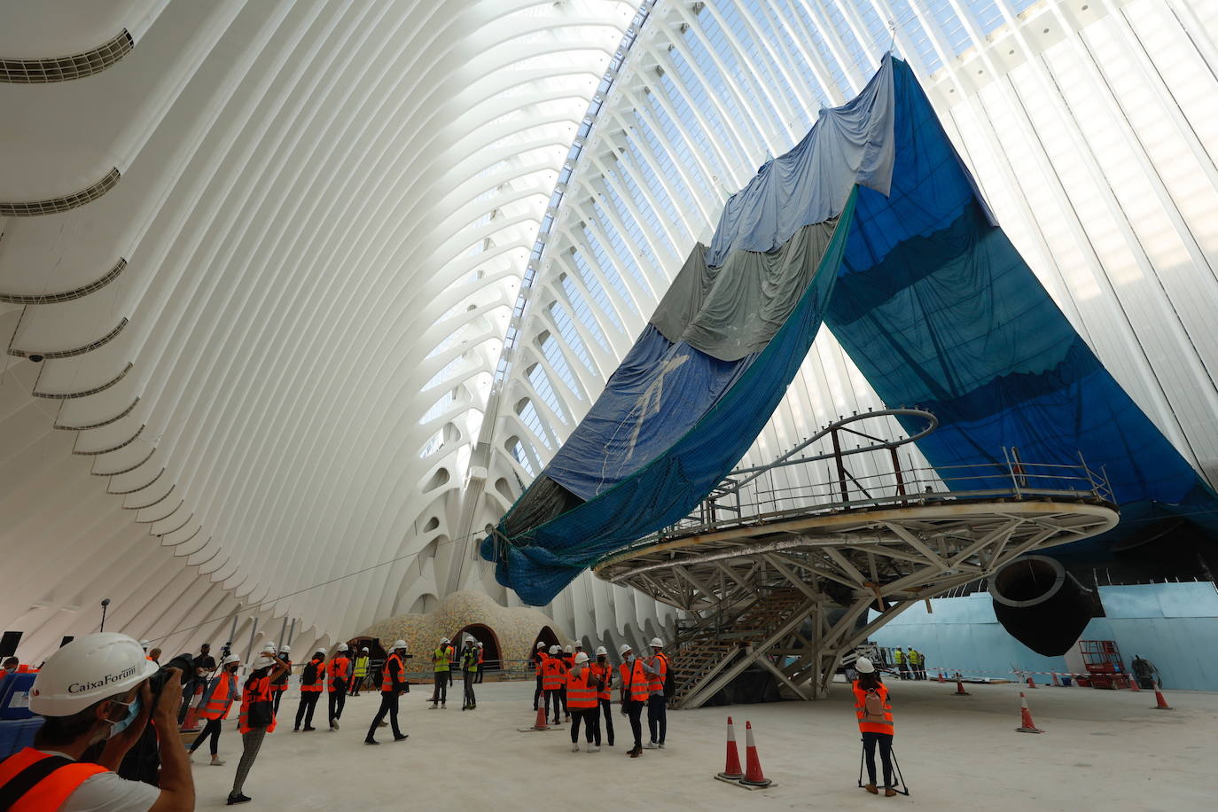 Las obras del futuro centro cultural, que abrirá la primera quincena de julio de 2022, ya han superado el 50% de la ejecución. 