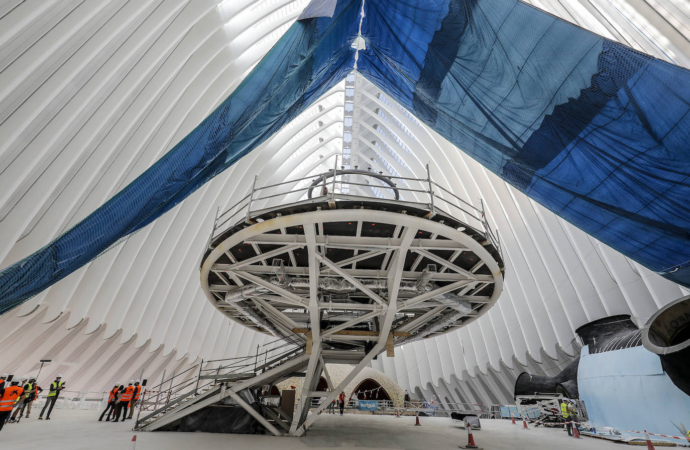 Las obras del futuro centro cultural, que abrirá la primera quincena de julio de 2022, ya han superado el 50% de la ejecución. 