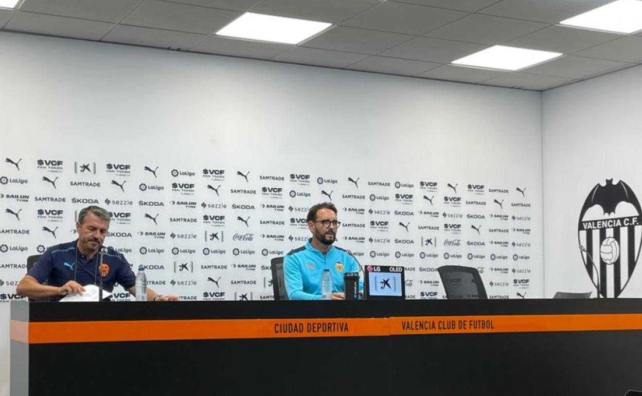 José Bordalás, durante la rueda de prensa previa al partido frente al FC Barcelona 