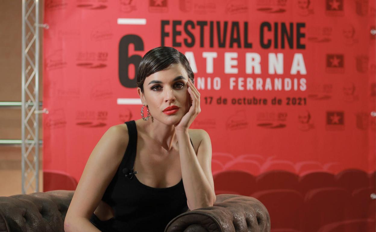 La actriz Adriana Ugarte, en el Festival Antonio Ferrandis de Paterna. 