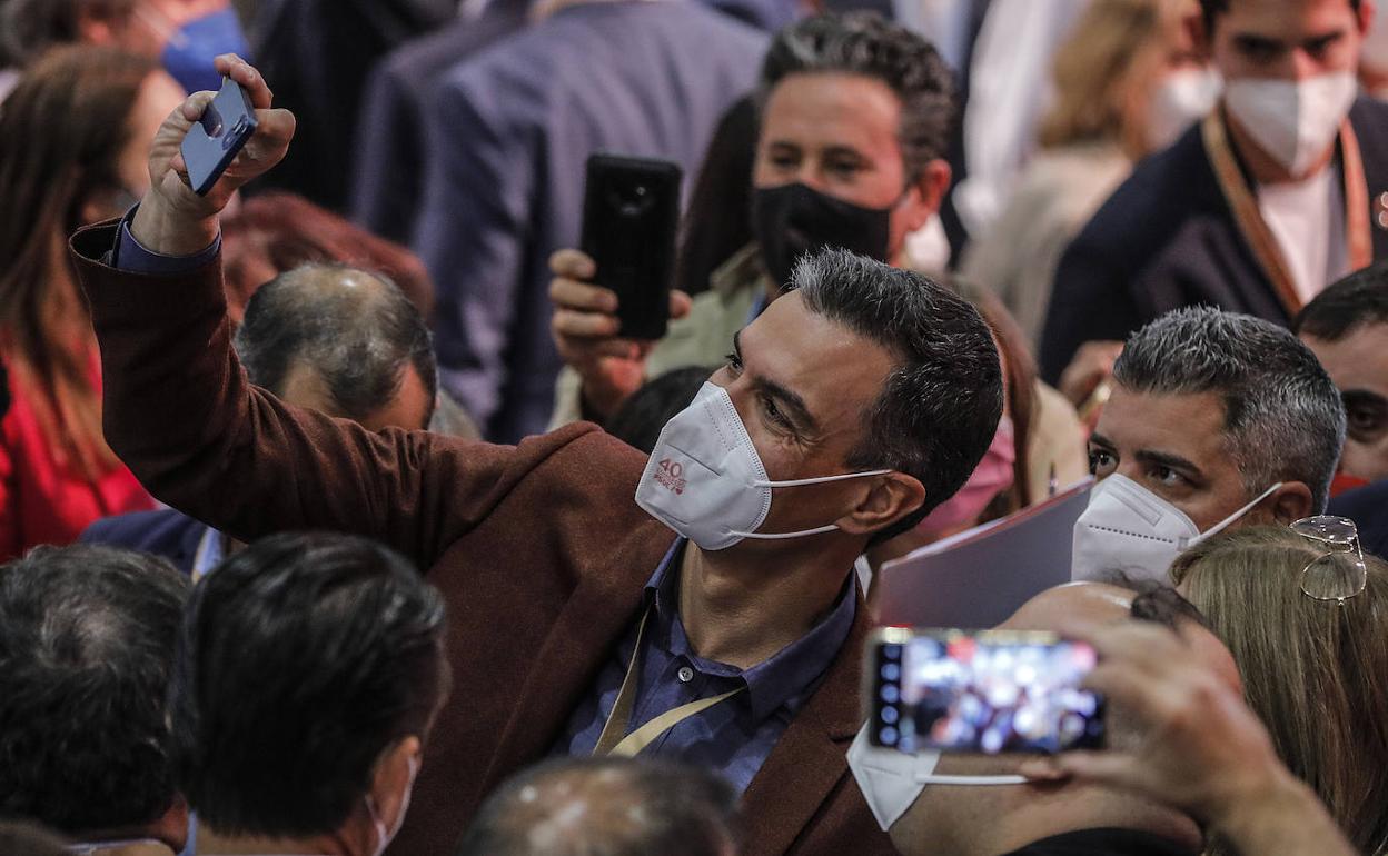 Pedro Sánchez en Valencia. 