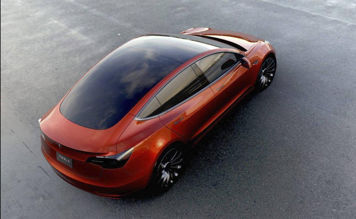 Un coche eléctrico de Tesla. 