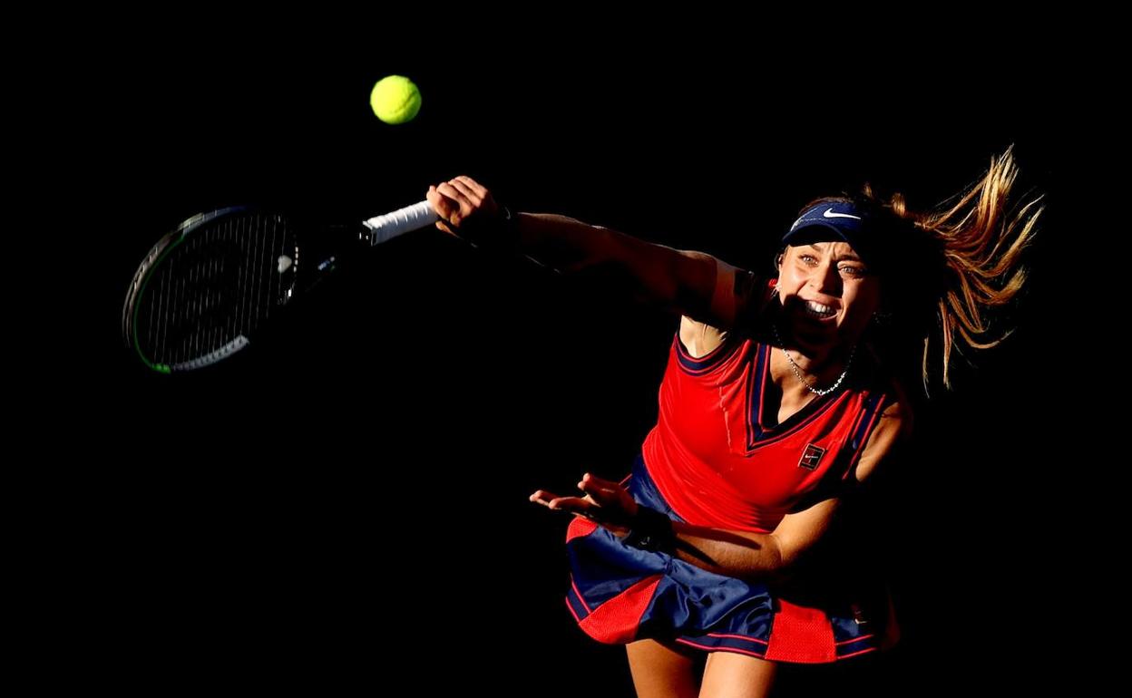 Paula Badosa, durante la final de Indian Wells contfra Azarenka. 