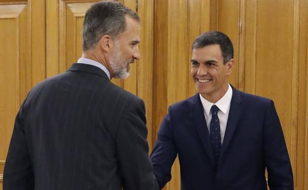 Felipe VI y Pedro Sánchez. 