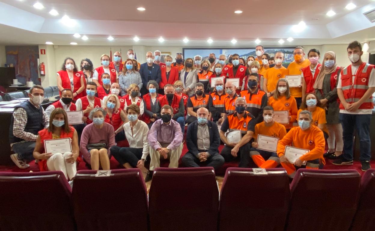 Acto de reconocimiento a los voluntarios de Alzira.