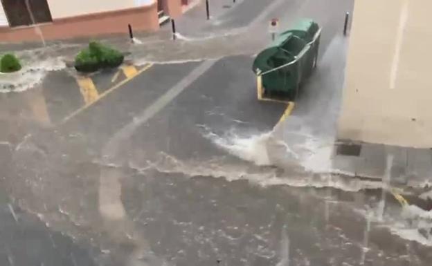 Lluvia en Cullera. 